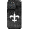 NFL New Orleans Saints Black & White iPhone 16 Pro Max Impact Case